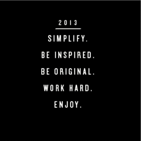 Inspiration in 2013