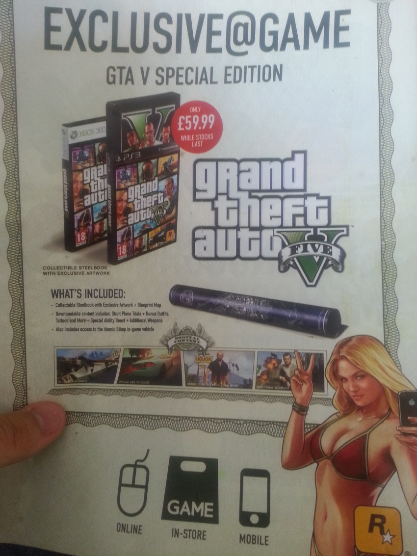 Game Special Edition Offer GTA V